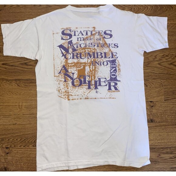 Rare Vintage Bob Dylan 1989 European Tour Mens Double Sided Graphic Shirt Large - Picture 4 of 5